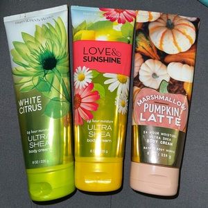 Lot of 3 Bath & Body Ultra Shea Body Cream